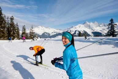Langlaufen im Winterurlaub in der Salzburger Sportwelt